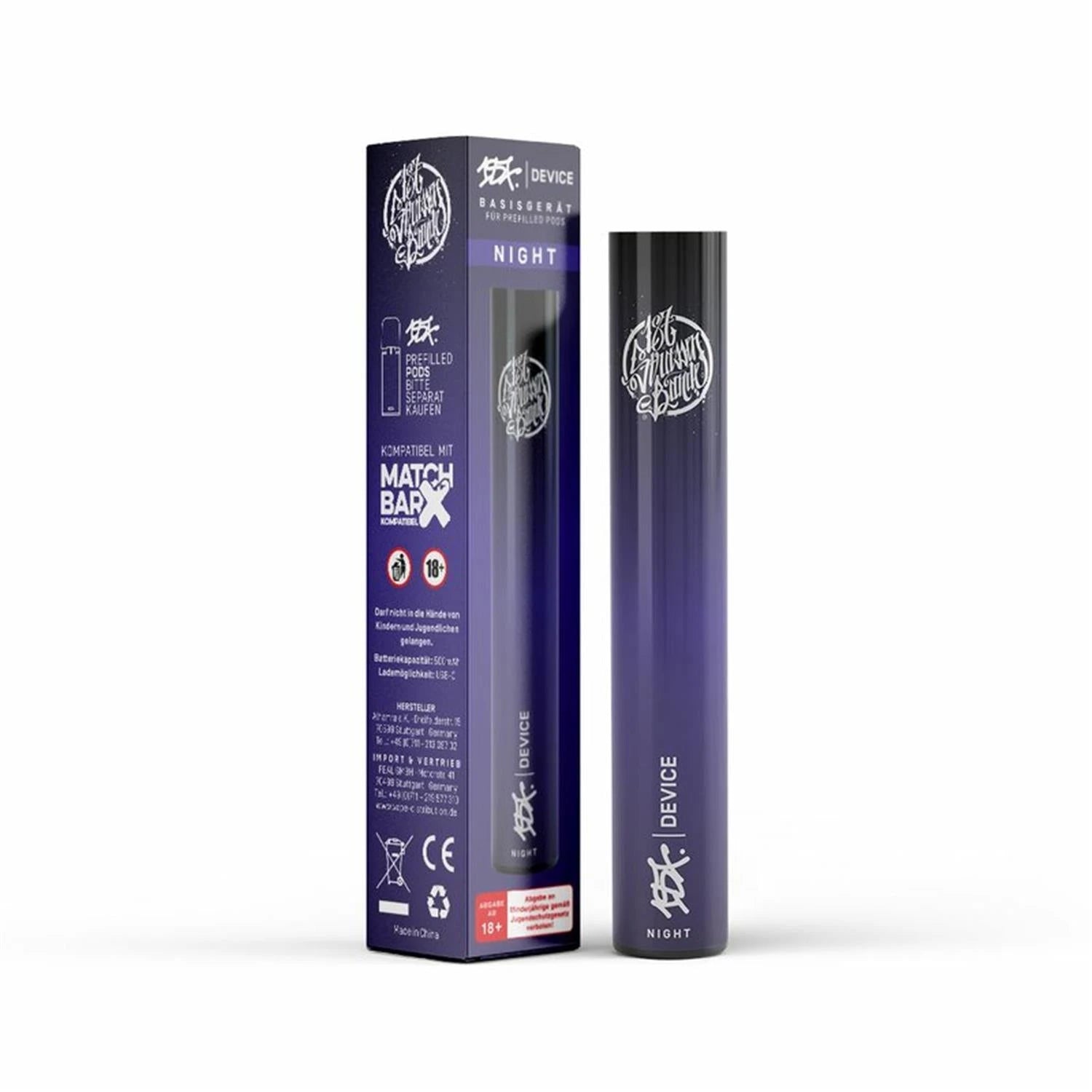 187 Pod Mehrweg-Akku 500 mAh - verschiedene Farben 187 Strassenbande